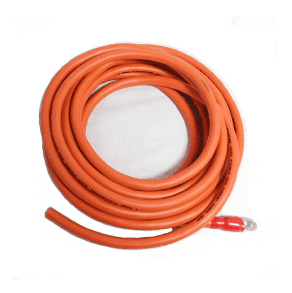 Clips para cables Naranja 1/4 (Pack de 6)