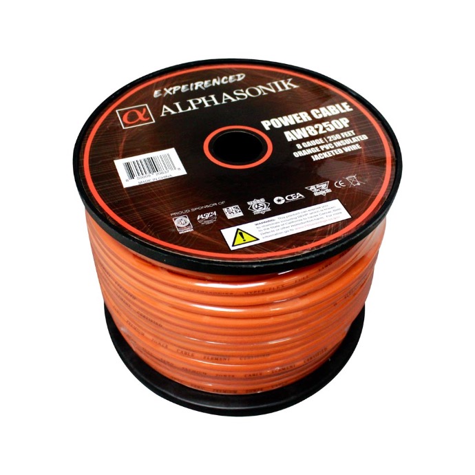 Cable 8 250 FT Anaranjado