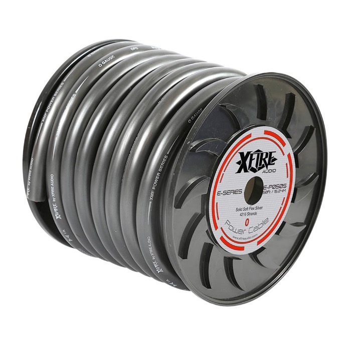 CABLE CALIBRE 0 PLATEADO XFIRE AUDIO (METRO)