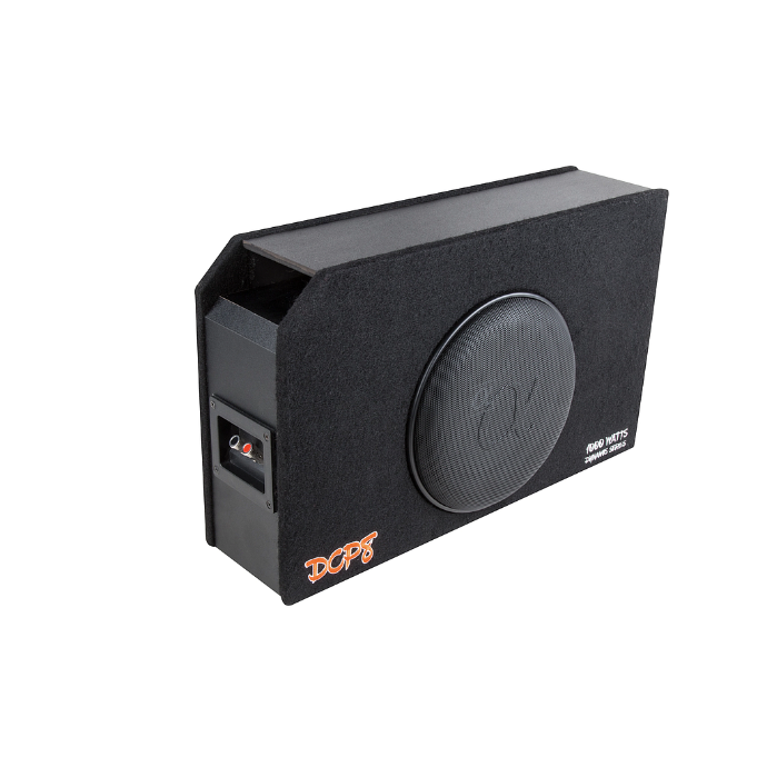 CAJA PORTEADA SUBWOOFER 8" DYNAMIS Serie ALPHASONIK 4 OHMS 1000 WATTS MAXIMO / 350 WATTS RMS