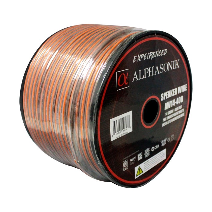 Cable para bocina calibre 14" 400FT Rollo (PRECIO POR METRO)