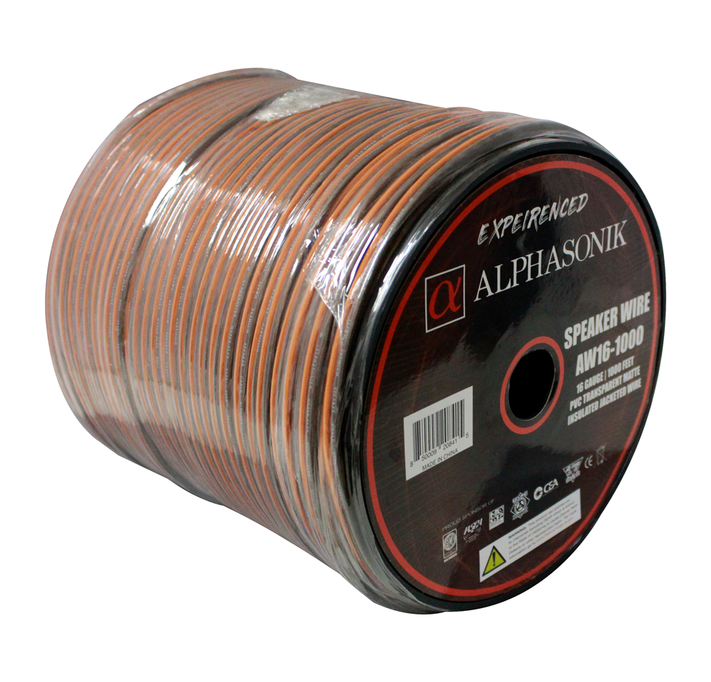 Cable para bocina calibre 16" 1000FT Rollo