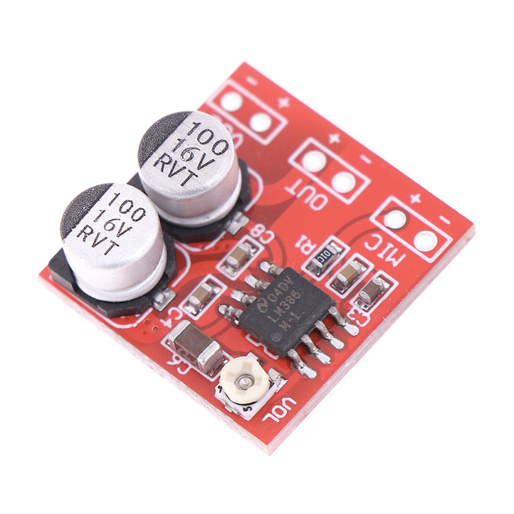 PRE AMPLIFICADOR PARA MICRÓFONO DC5V-12V LM386