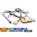 Arnes para radio Nissan 2014+ power+speakers+antenna+camera+wheel+usb+canbus NSF2.20