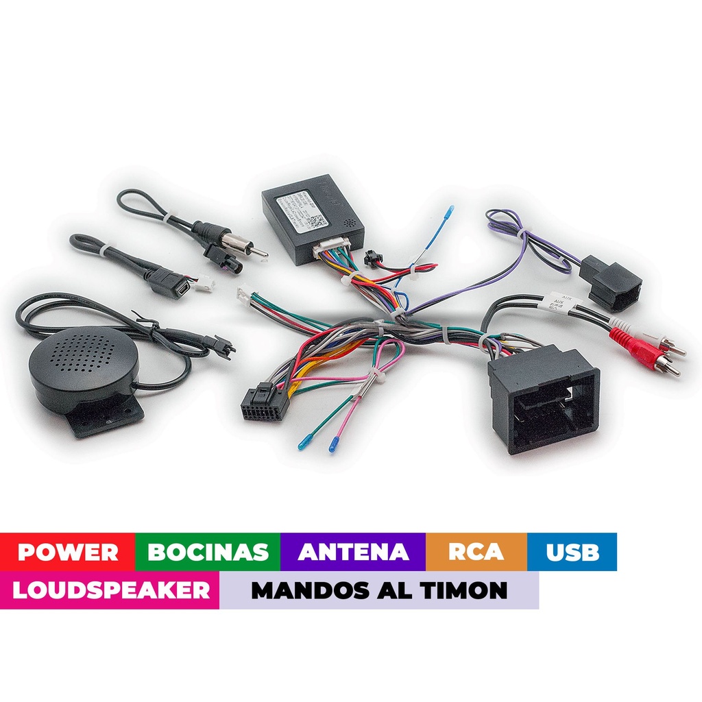 Arnes para radio Chevrolet 2009+ power+speakers+antenna+wheel+rca+usb+loudspeaker+canbus GMF6.20