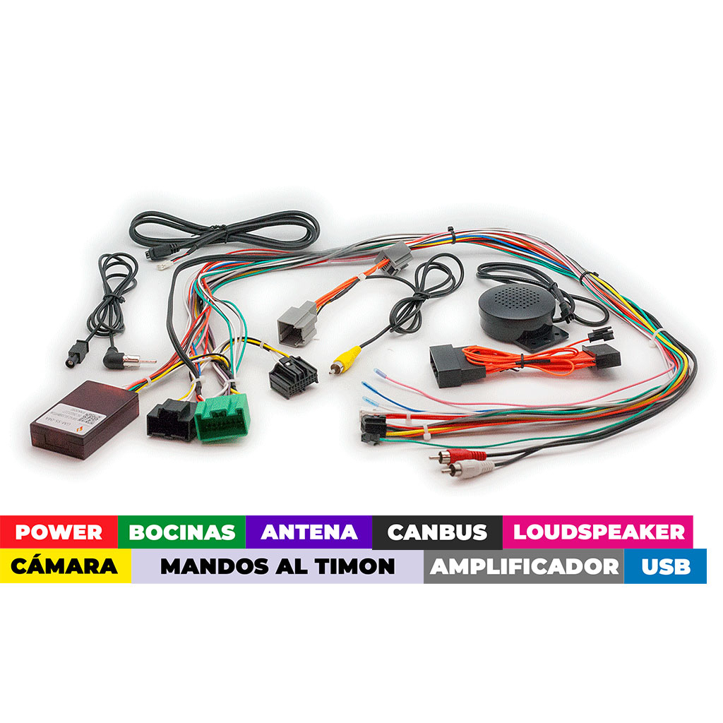 Arnes para radio Chevrolet 2009+/ Power+speakers+antenna+wheel+camera+usb+amp+loudspeaker+canbus GM-SS-04A