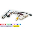 Arnes para radio Nissan 2014+/ power+speakers+antenna+camera+wheel+usb