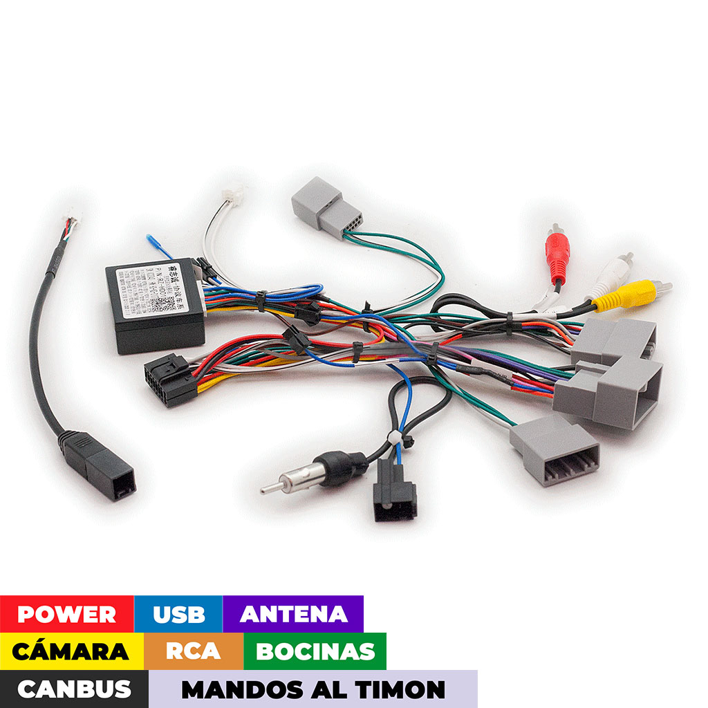 Arnes para radio Honda 2012-2021/ Power+speakers+antenna+wheel+ camera+rca+usb+canbus RZ-HD01