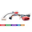 Arnes para radio Mazda 2001+/ Power+ speakers+antenna+usb+rca