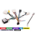 Arnes para radio Toyota 2021+/ Power+speakers+antenna+ camera+wheel+usb+canbus