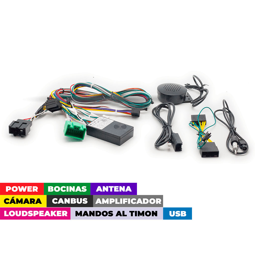 Arnes para radio Chevrolet 2009+/ Power+speakers+antenna+ wheel+usb+amp+loudspeaker+canbus RZ-GM01