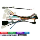 ARNES PARA RADIO TOYOTA NOAH 2022+ COROLLA CROSS (MID EAST) 2022+/ Power + speakers + antenna+ wheel +usb+ canbus