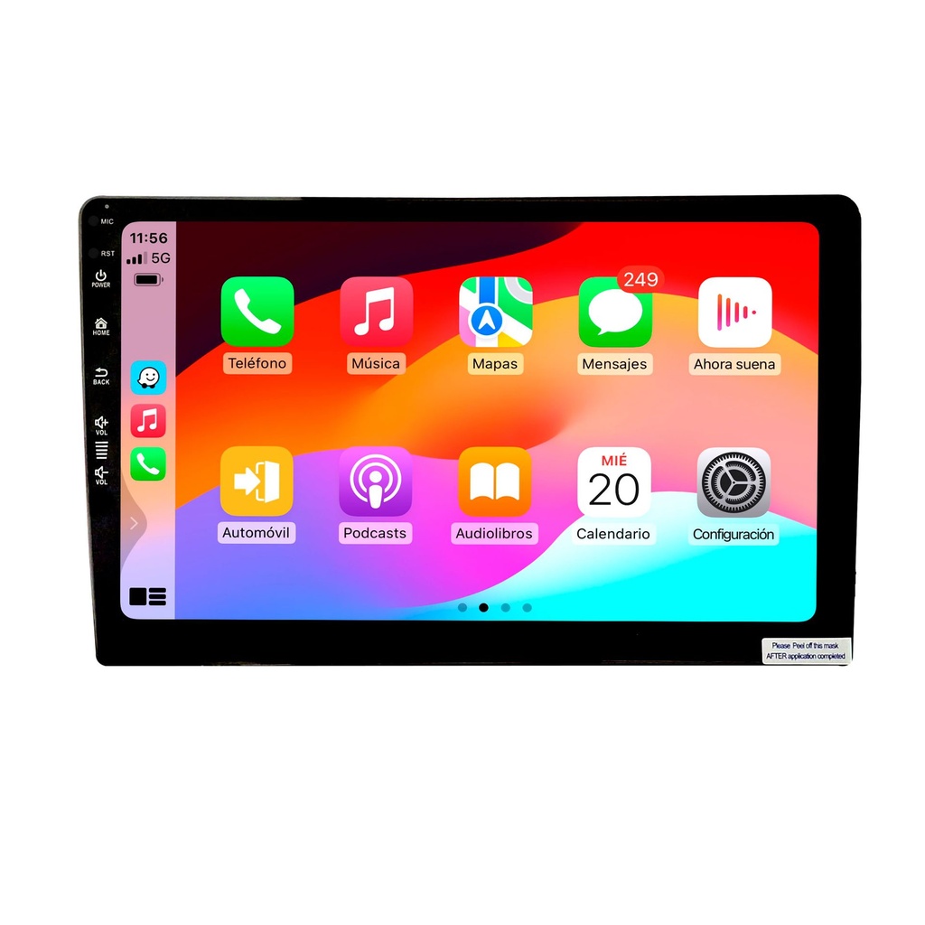 RADIO ANDROID / CARPLAY ANDROID AUTO INALAMBRICO  ZT 10" 8GB RAM +128GB ALMACENAMIENTO 720x1280