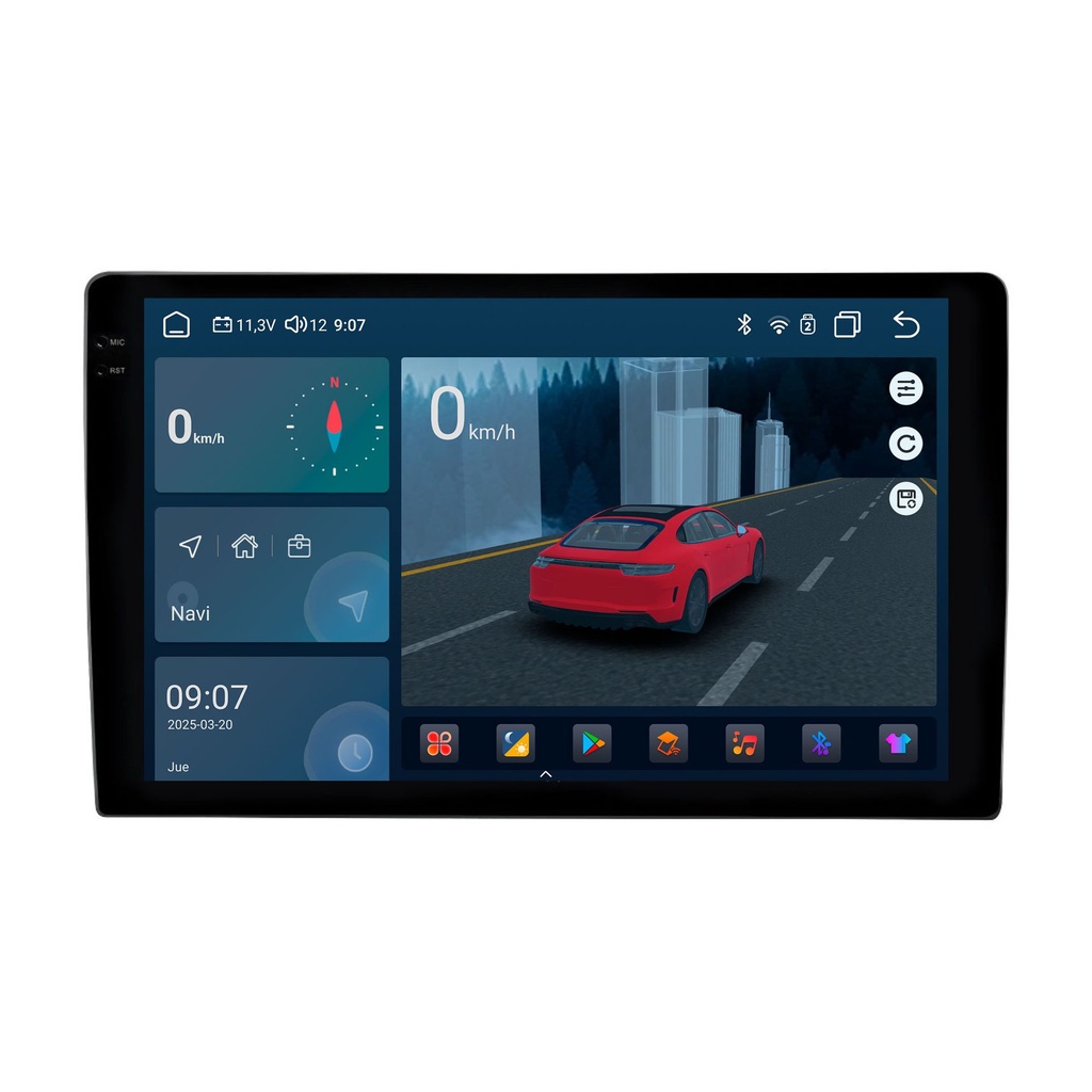 PANTALLA ANDROID 9" QUALCOMM 8GB RAM 128GB MEMORIA INTERNA/ SIM 4G OPCIÓN PARA CÁMARA 360/ RESOLUCIÓN PANTALLA 2K
