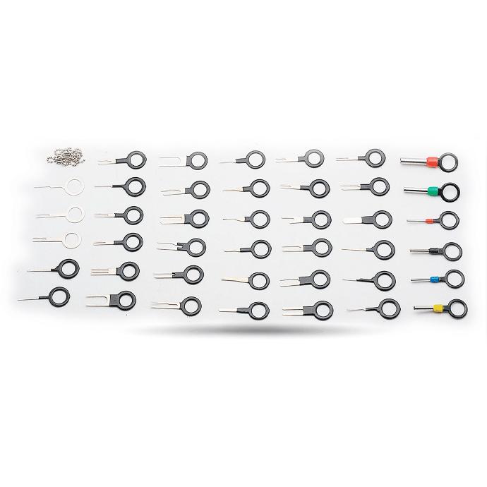 Juego de llaves extractoras para retirar terminales y conectores