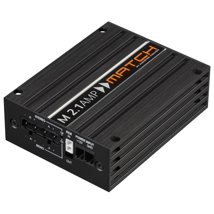 AMPLIFICADOR DE 1 O 2 CANALES CLASE HD  700 WATSS MATCH M 2.1AMP [ M112002]