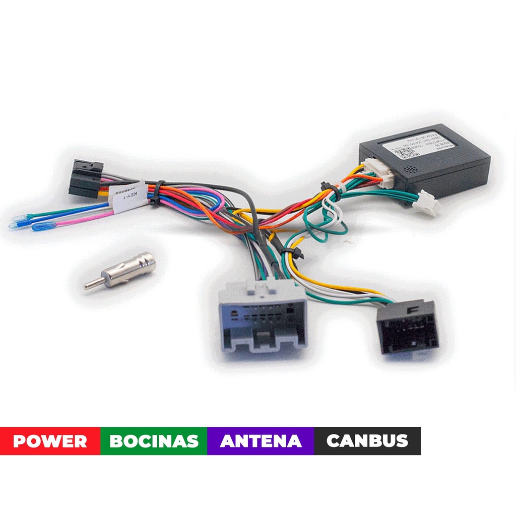 ARNES PARA RADIO FORD FIESTA 2009-2012; FIESTA 2013+/ POWER+ SPEAKERS+ ANTENA+ WHEEL+ USB+ RCA+ CANBUS