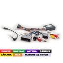 ARNES PARA RADIO FORD EDGE 2007-2010; EXPEDITION 2007-2014; EXPLORER 2006-2010; F-150 2007-2008; MUSTANG 2005-2009/ LINCOLN NAVIGATOR 2007-2014; MKX 2007-2015/ POWER+ SPEAKERS+ ANTENA+ WHEEL+ RCA+ CAMARA+ CANBUS