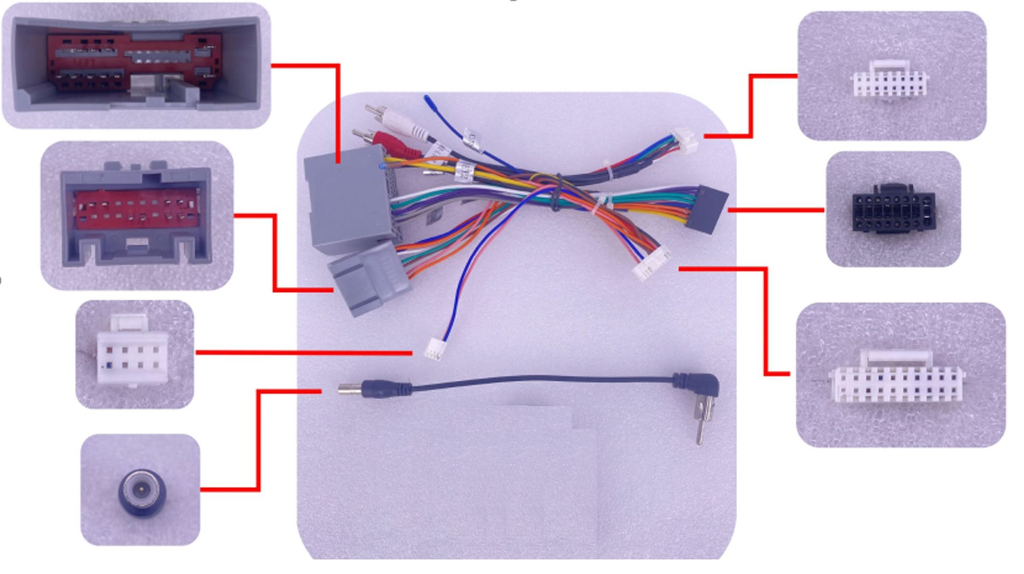 ARNES PARA RADIO FORD F-150 2009-2012/ POWER+ SPEAKERS+ ANTENA+ WHEEL+ RCA+ CANBUS