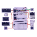 ARNES PARA RADIO FORD F-150 2013-20; RANGER, EVEREST 2016-20; EXPEDITION 2015-17; EXPLORER 2011-19; EDGE 2011-18; TAURUS 2013-18; MONDEO, FUSION 2014-20; MUSTANG 2015-20; TOURNEO CUSTOM 2018-20/ POWER+ SPEAKERS+ ANTENA