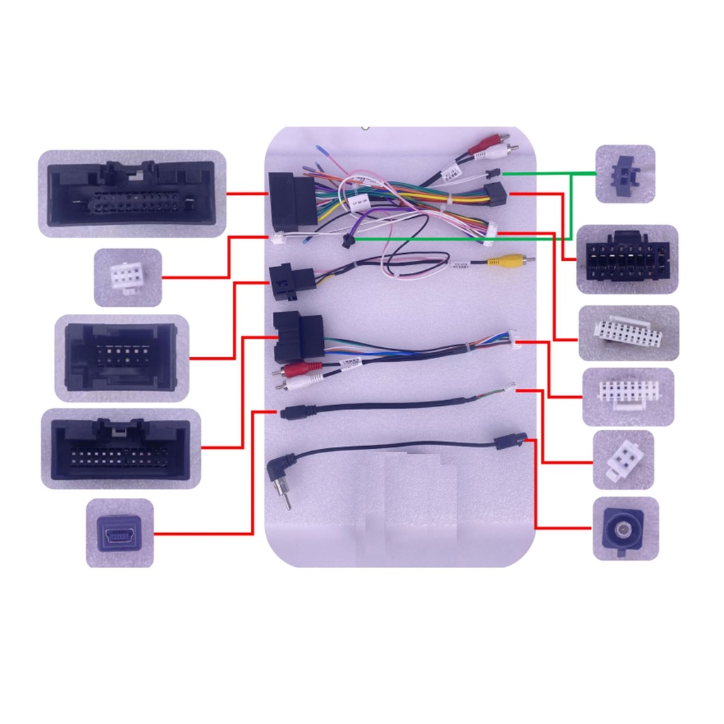 ARNES PARA RADIO FORD RANGER 2012-2015/ POWER+ SPEAKERS+ ANTENA+ WHEEL+ CAMARA+ RCA+ USB+ LOUNDSPEAKER+ CANBUS