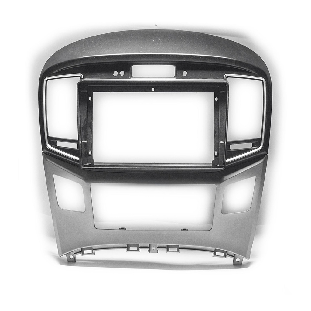 DASHKIT 9" HYUNDAI H-1, STAREX, I800, IMAX, ILOAD 2015-2021 (NEGRO Y PLATEADO) VERSIÓN CON RELOJ