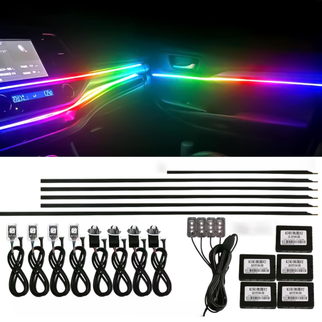 LUZ LED AMBIENTAL 64 COLORES PARA INTERIOR 