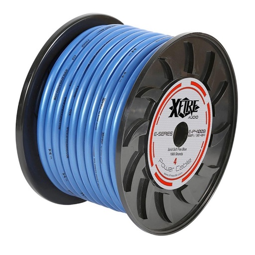 [E-P4100B] CABLE CALIBRE 4 AZUL XFIRE AUDIO (METRO)