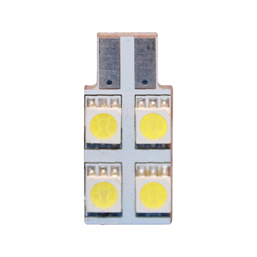 [T10-4SMDP] LUZ LED T10-4SMD5050 PLANA UNIDAD