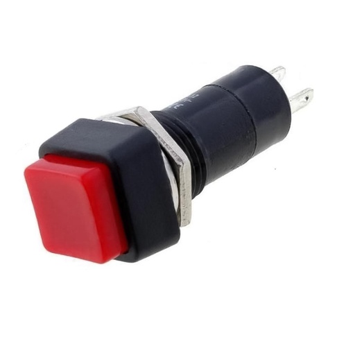 [SW-642] SWITCH CUADRADO ROJO TIPO PULS