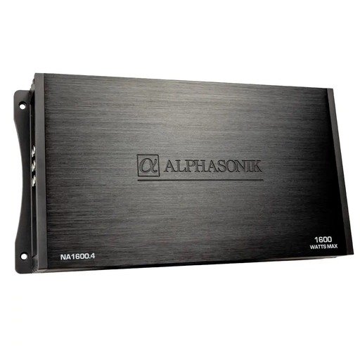 [NA1600.4] AMPLIFICADOR ALPHASONIK / 1600 WATT 4 CANALES CLASE AB / 120 WATTS RMS X 4 @ 2 OHMS / 240 WATTS RMS X 2 @ 4 OHMS 