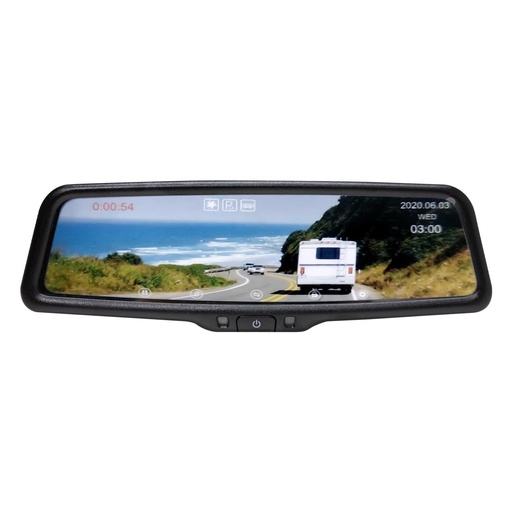 [YVL-096A] RETROVISOR CON PANTALLA DVR GRABACIÓN DUAL 9.66" 1080p