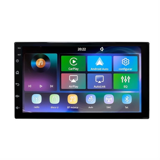 [CP7] RADIO 7" LINUX CON CARPLAY