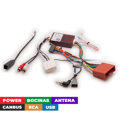 [16-107] Arnes para radio Mazda (2) 2015-19; (3) 2014-18; CX-3 2015-19/ Power+ speakers + antenna+usb+rca+canbus MZ-SS-08A