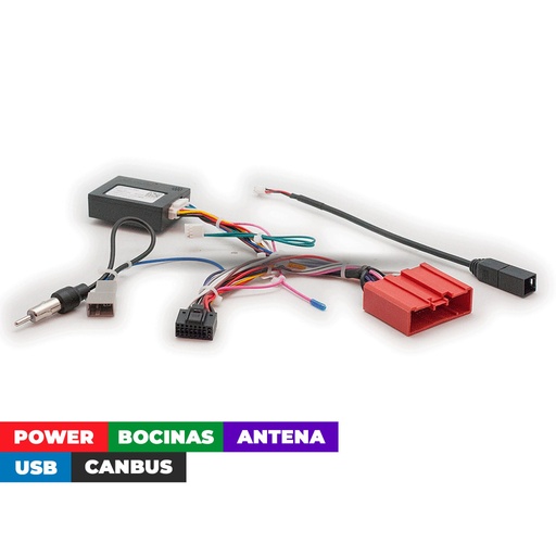 [16-112] Arnes para radio Mazda CX-7 2006-12; CX-9 2007-16/ Power+speakers+antenna+usb+canbus MZF1.10