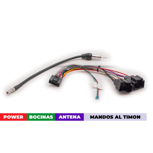 [16-141] Arnes para radio Chevrolet 2006+/ power+speakers+antenna+wheel