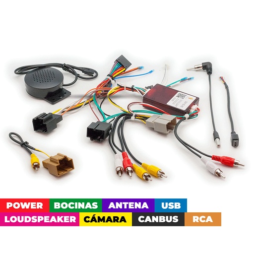 [16-159] Arnes para radio Chevrolet/GMC 2007-2013/ Power+speakers+antenna+camera+ rca+usb+loudspeaker+lan+canbus GM-SS-05