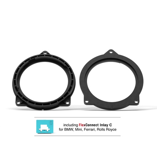 [CFMK100 BMW.2] PLANTILLA HELIX COMPOSE / FlexMount100 adaptor ring for 4 inch / 100 mm HELIX COMPOSE midrange with FlexMount100 technology for BMW and Mini  [CI41000]