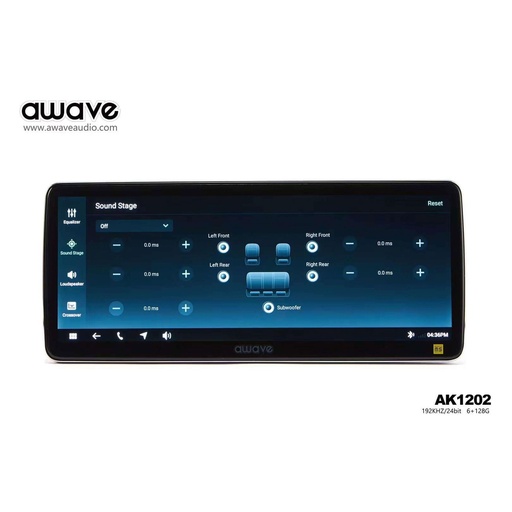 [AK1202] PANTALLA AWAVE 12" 6+128G CARPLAY 33*31*13.5CM