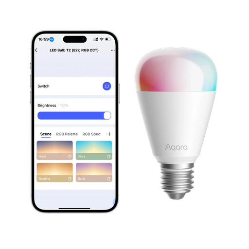 [AL228USW01] LUZ LED BULB INTELIGENTE T2 E26 RBG AQARA
