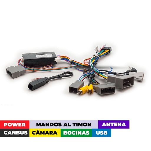 [16-266] Arnes para radio Honda Civic 2014-2015, CR-V (high version) 2015-2016 power+ speakers, antena+ camara+ usb+ wheel+ canbus