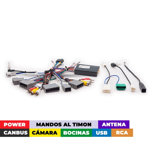 [16-279] Arnes para radio Honda Civic, CR-V 2017+/ power+ speakers+ antena+ wheel+ camara+ usb+ rca+ canbus