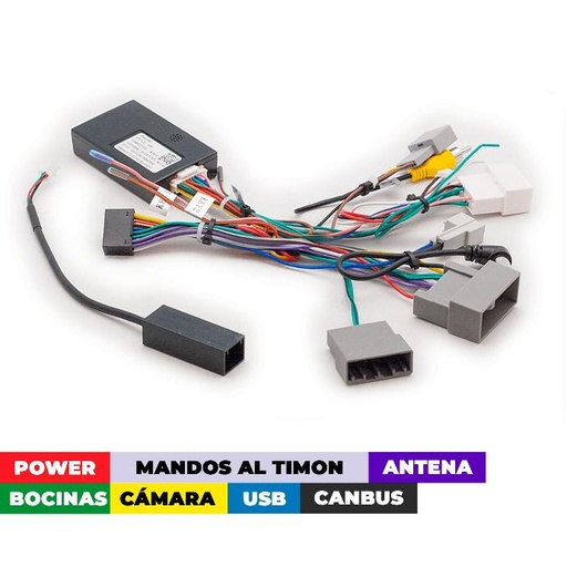 [16-304] Arnes para Honda C-RV 2012-2014 High Version/ power+ speakers+ antena+ wheel+ camara+ usb+ canbus