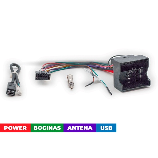 [16-001] ARNES PARA RADIO FORD 2003-2015/ POWER SPEAKERS+ ANTENA+ WHEEL