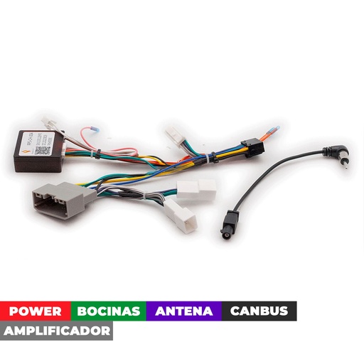 [16-162] ARNES PARA RADIO JEEP/ CHRYSLER/ DODGE 2005-2013/ POWER+ SPEAKERS+ ANTENA+ AMP+CANBUS
