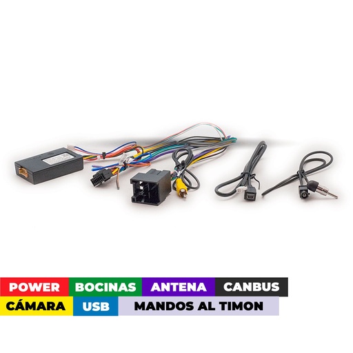 [16-254] ARNES PARA RADIO FORD ECOSPORT (LOW LEVEL), FOCUS 2018+; MONDEO, ESCAPE, TRANSIT 2020+/ POWER+ SPEAKERS+ ANTENA+ WHEEL+ USB+ CAMARA+ CANBUS