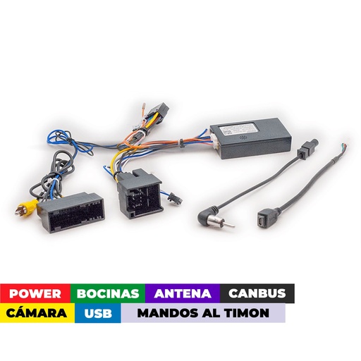 [16-255] ARNES PARA RADIO FORD ECOSPORT (HIGH LEVEL) 2018+ POWER+ SPEAKERS+ ANTENA+ WHEEL+ USB+ CAMARA+ CANBUS