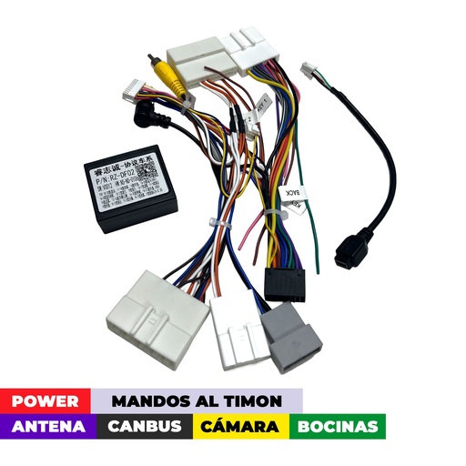 [TK-NS-002] ARNES PARA NISSAN CON CANBUS RZ-DF02 / NP300 / XTRAIL / QASHQAI / VERSA / KICKS / JUKE / 2015 Up