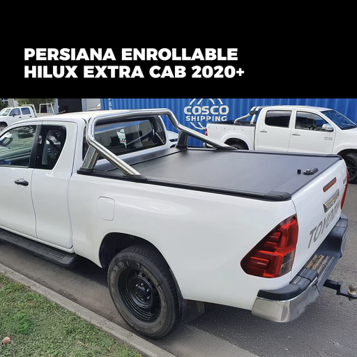 [RLM-08-1.5D] Persiana enrollable aluminio Hilux extra cab 2020+