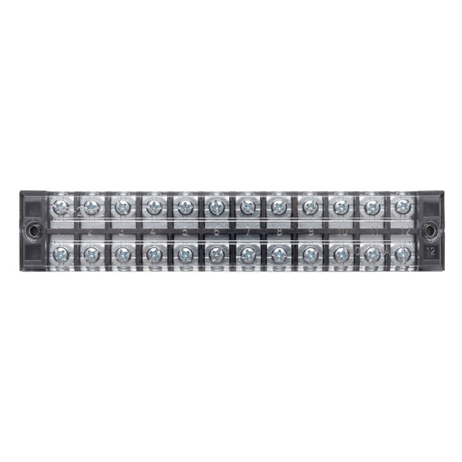 [TB-2512L] TIRA DE BORNERA DE HIERRO 12 CONTACTOS 25A